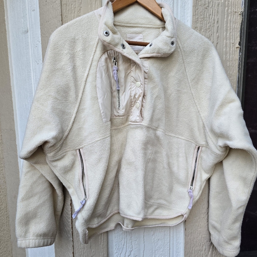 Thread & Supply Off-White Fleece Jacket